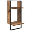 Wall Shelf Set 4 pcs Reclaimed Wood Look 65 x 25 x 30 cm Engineered Wood