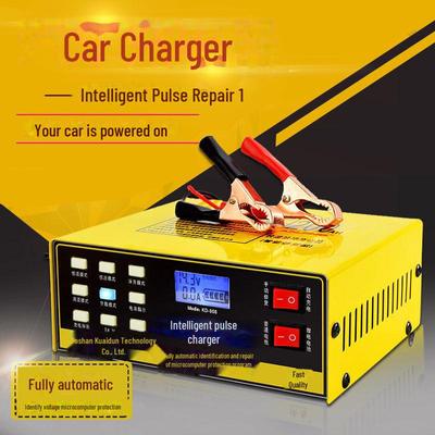 Intelligentes 12V/24V-Impulsreparatur-Autobatterieladegerät aus reinem Kupfer