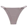 Seamless Low-Waist Ice Silk Thong - Women's Large Size