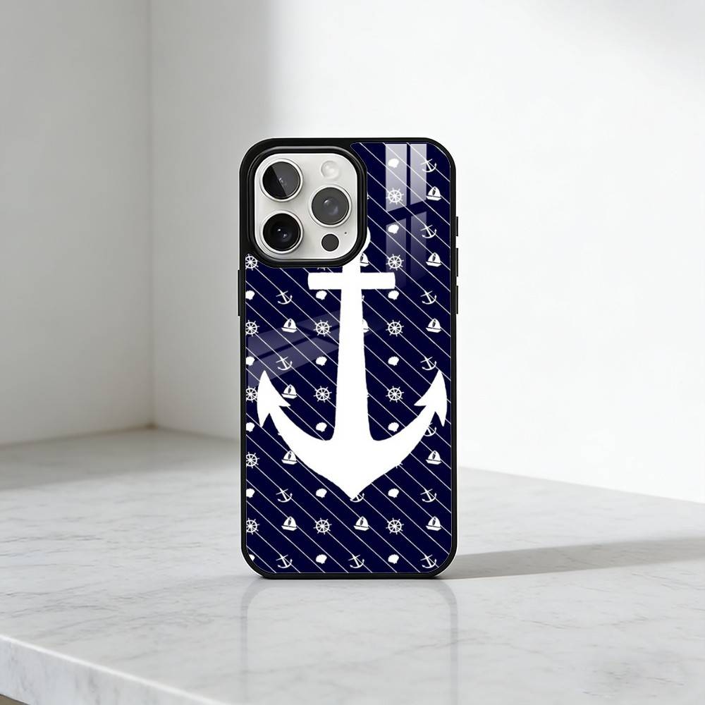 Anchor Compass Nautical Sailor  Phone Case For iPhone17,16,15,14,13 Plus,Pro Max Magnetic For Magsafe Wireless Charging
