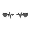 Classic ECG Heartbeat Stud Earrings Medical Fashion Jewelry for Women Nurse Doctor Small Stainless Steel Earings Party Bijoux
