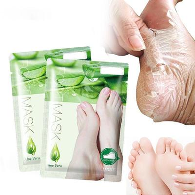 1 Paar Aloe Vera Fußmaske, Peeling für Beine, Fußmaske, Peeling, Socken für Pediküre, Anti-Riss-Ferse, Haut entfernen, Fußpflaster