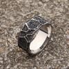 Nordic Viking Runes Ring 316L Stainless Steel Odin Amulet Punk Jewelry Gift For Men Women Couple