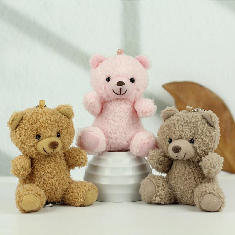 Bear Teddy Delightful Plush Toy Keychain Soft Bear Pendant For Kids Backpack Decoration
