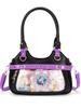 Japanese PU Leather Y2K Spicy Girl Ita Bag - Large Capacity Transparent Badge Crossbody for Students