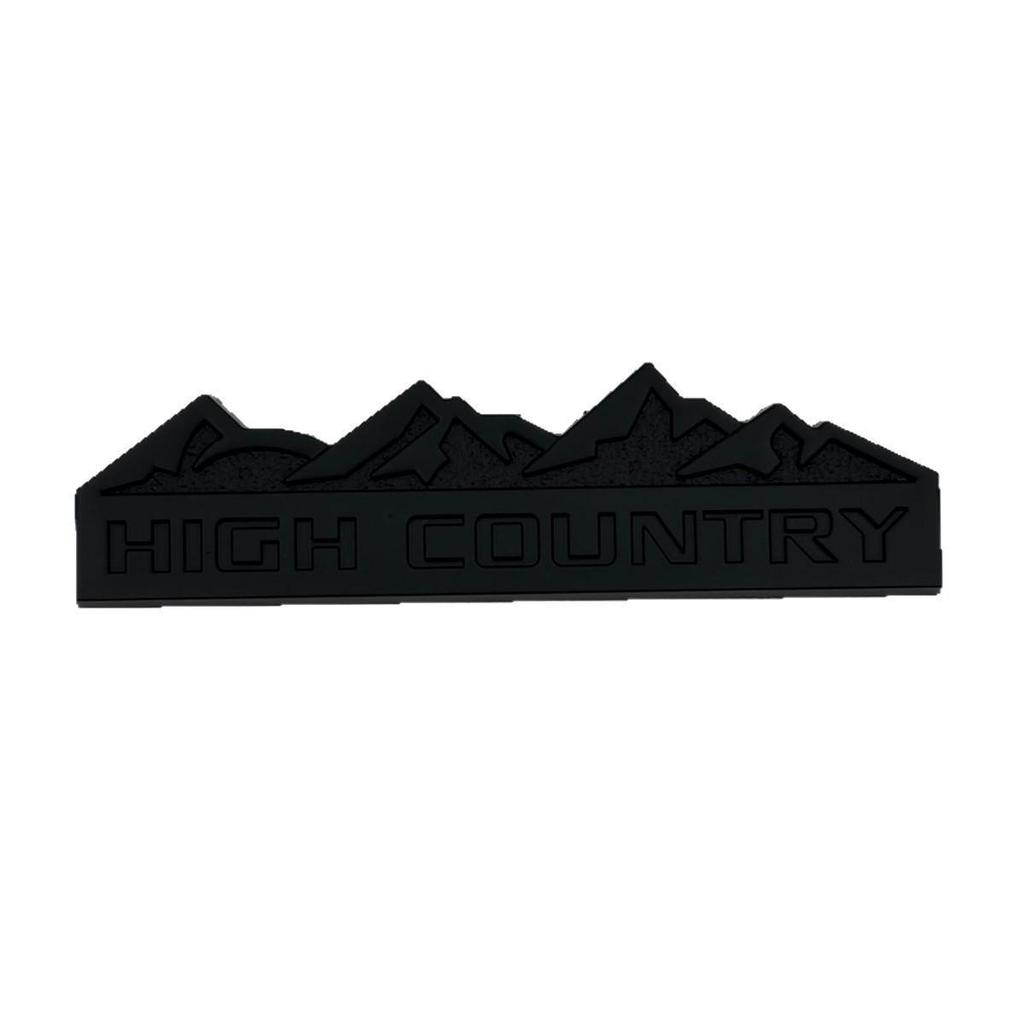 High Country Metal Car Emblem - Compatible with Chevrolet, Jeep, Dodge, Ford