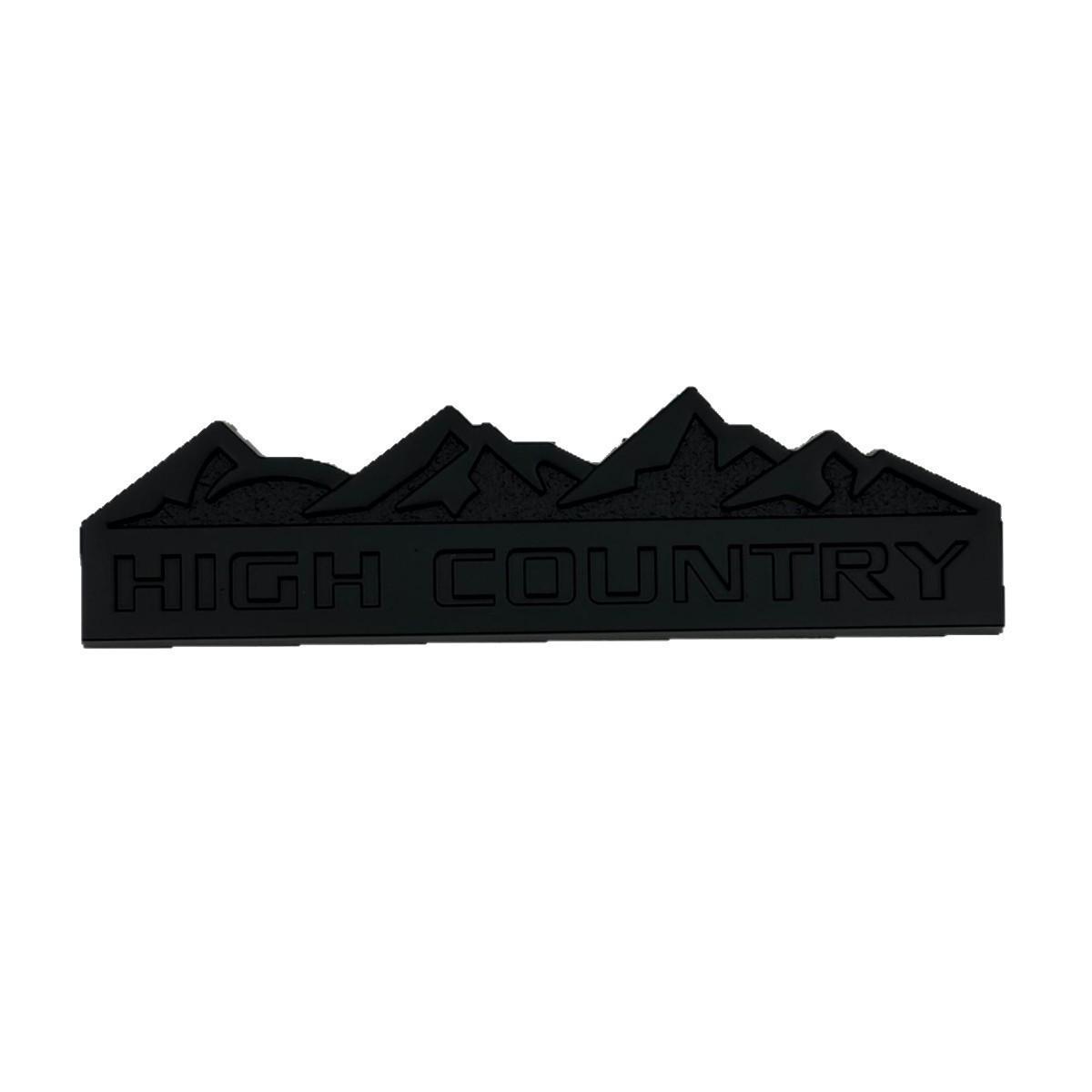 High Country Metal Car Emblem - Compatible with Chevrolet, Jeep, Dodge, Ford