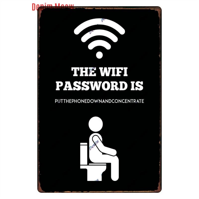 

Смешная персонализированная туалетная комната, металлические жестяные таблички, винтажная табличка для туалета, настенное искусство в туалете, декор ванной комнаты, таблички для туалета, WY156 20x30cm