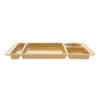 Dulton Melamine Mess Tray Brown Stackable K20-0275BR
