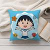 Cartoon Chibi Marukochan Pillow Case Home Decoration Cushion Cover Suitable For Bedroom Car Office Sofa