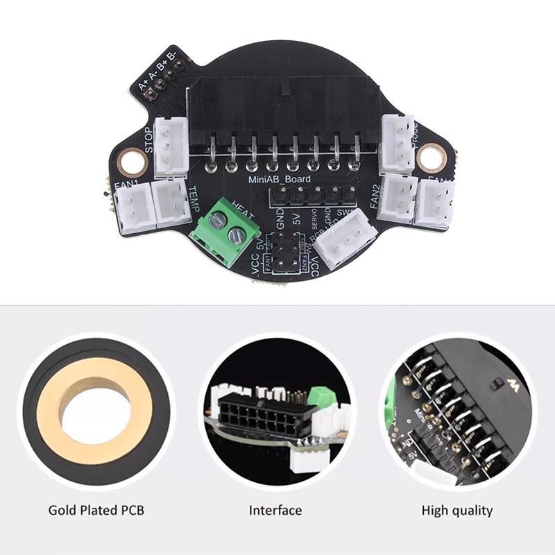 Płyta Miniab do drukarki 3D End Szybka wymiana Ekstruder Sherpa/Libra Minesunrise Kompatybilny z silnikami 36 mm/42 mm