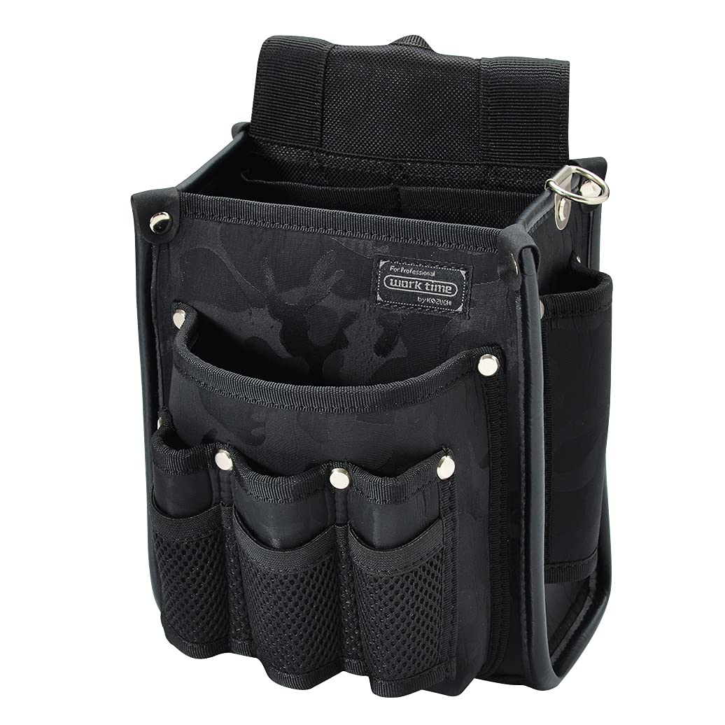 

Kozuchi Worktime Radical Waist Camouflage Electrician s Pouch, 2-Drawer, All-Purpose, Black, KNR-13MBK