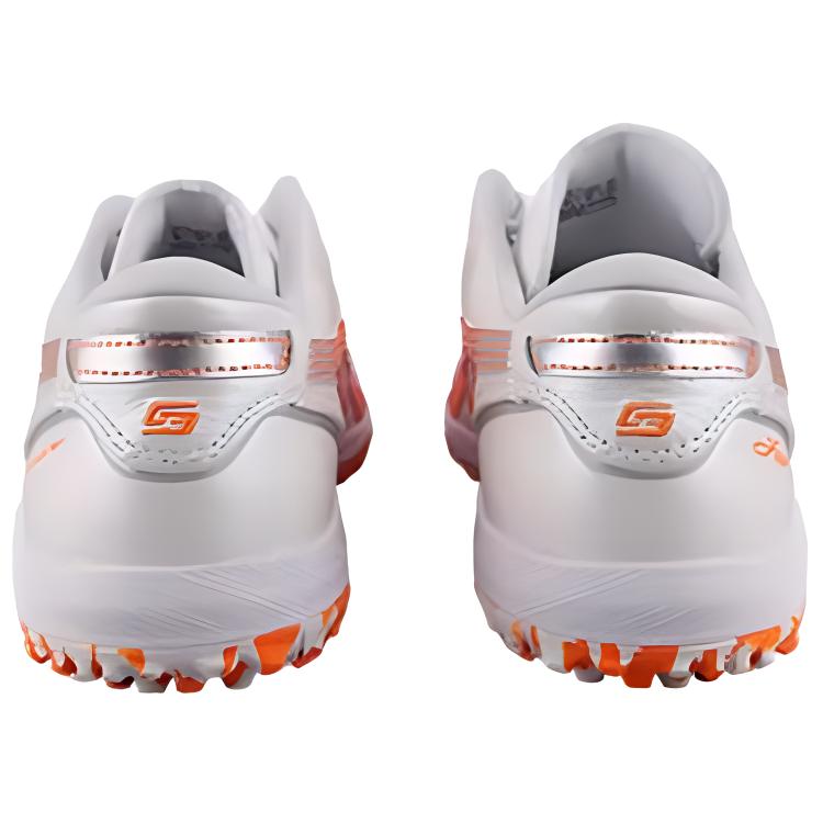 Asics C3 Comfortable Wrapping TF (Rubber Studs) Soccer Shoes Men Soccer Shoes White Orange 1113A032109