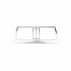 For BMW X5 X6 E70 E71 2009-2013 Silver Steel Back Row Air Outlet Vent Cover Trim