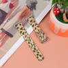 Genuine Cowhide Leather Leopard Texture Smart Watch Strap Adjustable Wristband for Fitbit Versa 3/Fitbit Sense