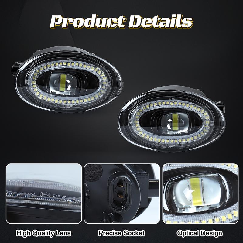 2pcs Fog Light Assembly For Honda Accord 2008- 2013 Fit for Civic 2009-2015 For Jazz Fit 2012-2014 Fog Lamp Driving Headlights