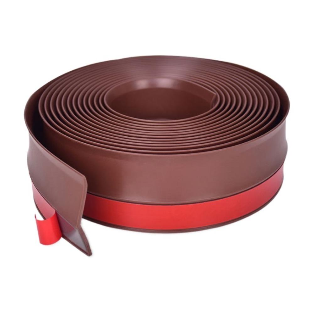 

Heavy Duty Top and Sides Seal Weatherproof Weather Stripping Garage Door Sealing Strip 100x3.5x2.5cm коричневый