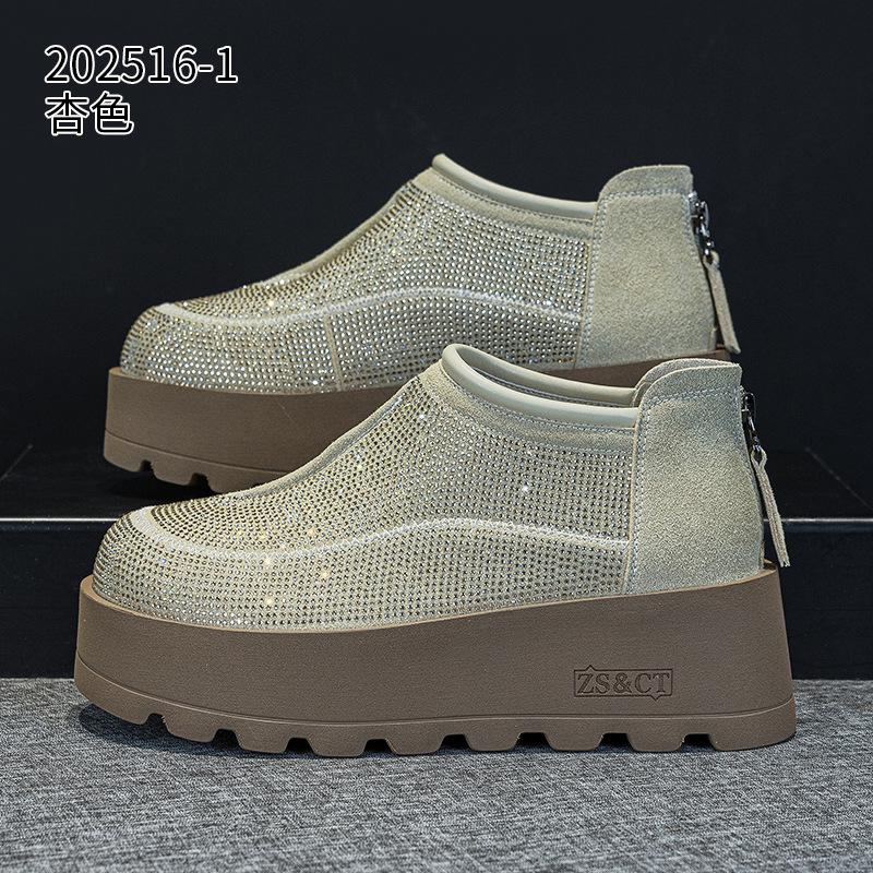 Летние новые дышащие удобные повседневные туфли на толстой подошве 34 абрикосовый