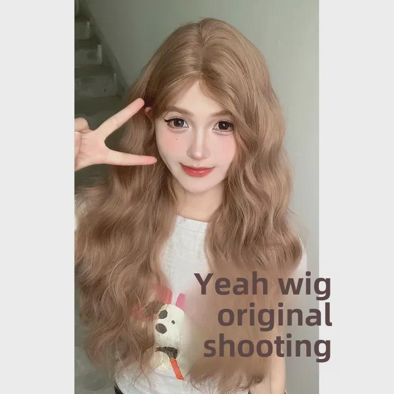 Yeye Summer Lace Wig: Natural-Looking Middle Part Long Curly Hair