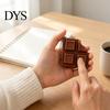 Chocolate Shape Stress Reliever 3D Printed Candy Bar Clicker Fidget Toy, Keyboard Desktop Decoration Keychain, Office Desk Relief Toy for Kids, Adults
