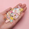 Easter Drip Oil Cartoon Egg & Rabbit Alloy Pendant Charm for DIY Necklace Accessories