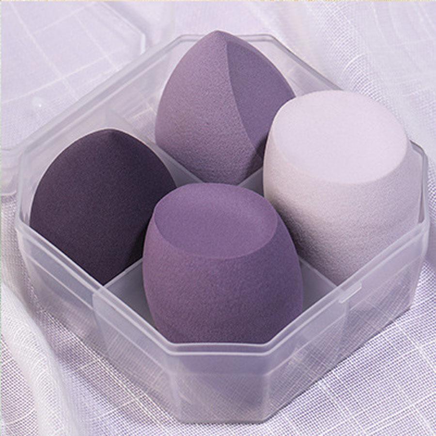 

Спонж для макияжа среднего размера 4/6 штук, случайный цвет и форма, спонж для смешивания тональной основы, для жидких, кремовых и пудровых текстур