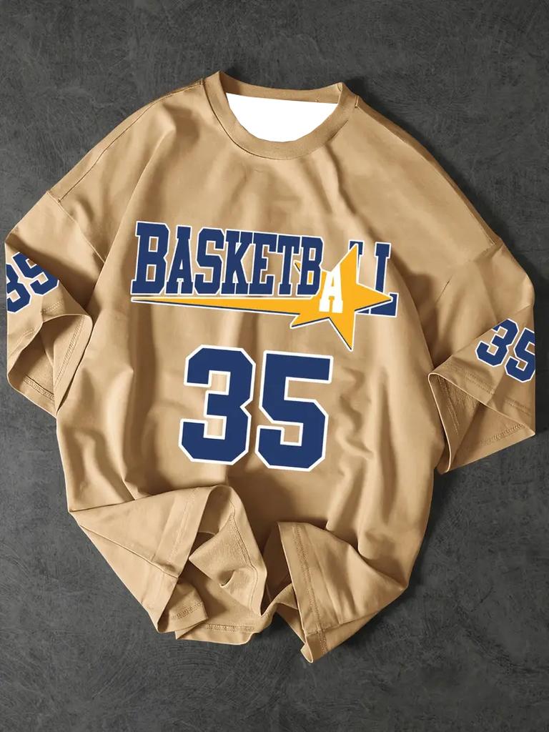 Men's Sports Jersey Basketball Graphic Short Sleeve T-Shirt Summer Graphic Tee Jerseys Plus Size Women's Sport T-Shirt Tops