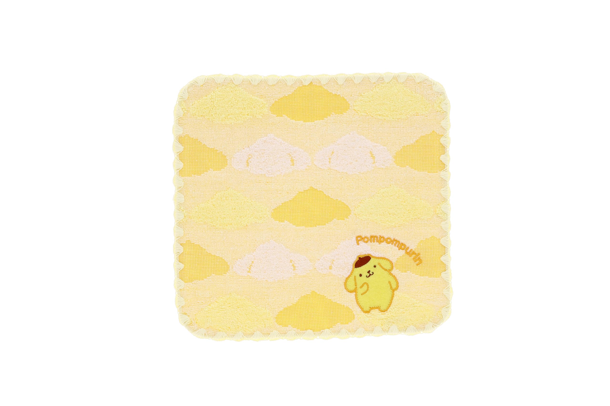 Marushin Sanrio Pudding Mini Towel 3725002200 Handkerchief, Pompompurin, Silhouette, sanrio, Pompompurin, Girl, Cute, Towel, Towel, Handkerchief,