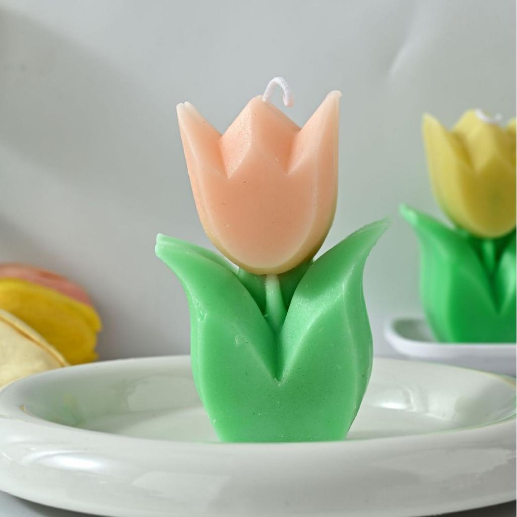 Tulip Aroma Candle Atmosphere Festive Souvenir Mother's Day Teacher's Day Gift DIY Shaped Candle