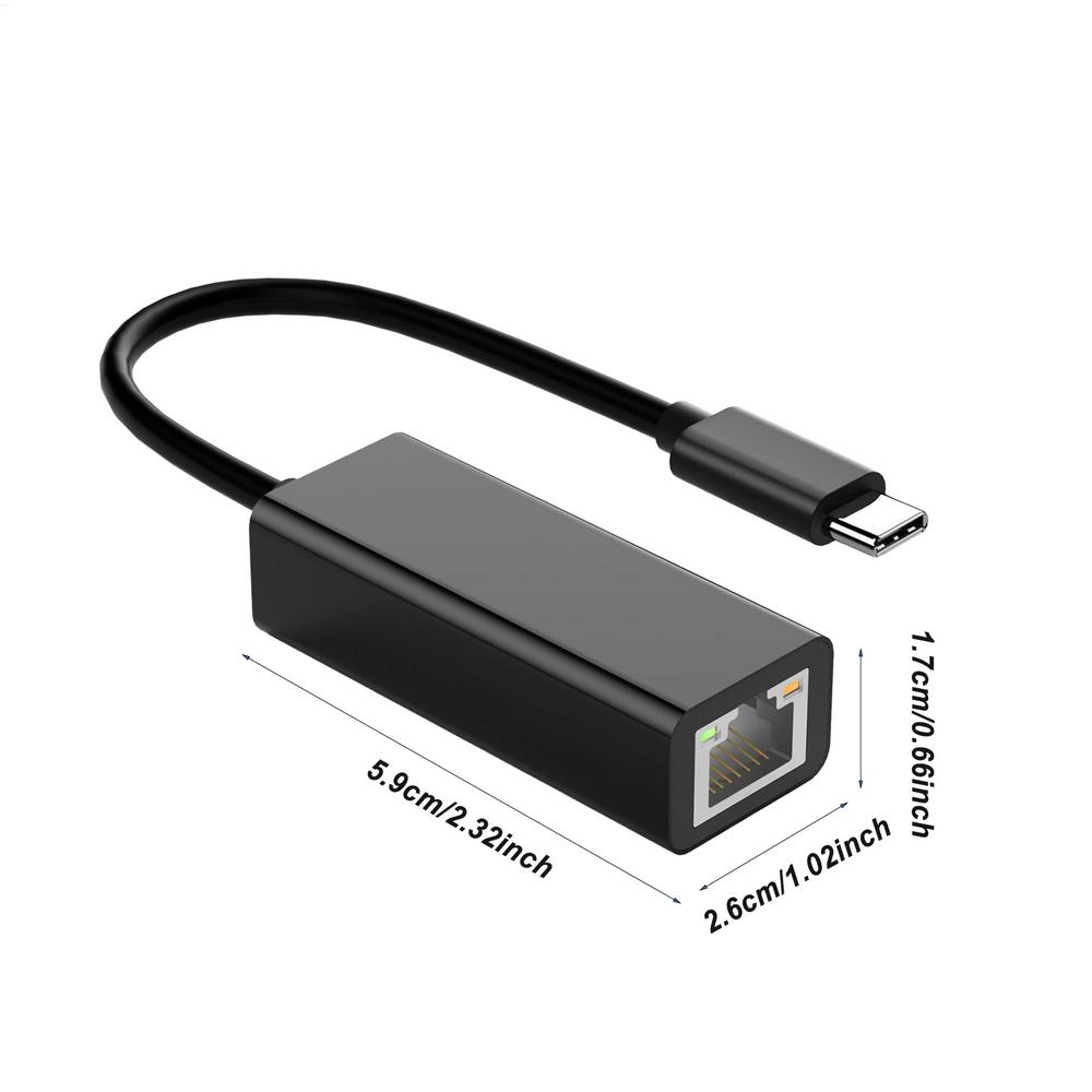 USB Type C to Ethernet USB Type C Network Adapter Ethernet Adapter USB Type C USB Computer Network Adapters for Business Travel