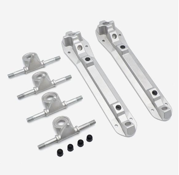Aluminium dubbele rij rolschaats basis en accessoires