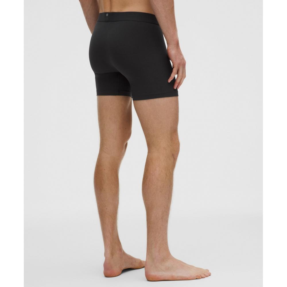 Lululemon Soft Stretch Active Boxer Brief 5   3 Pack Black Indochine Blue Silver Drop