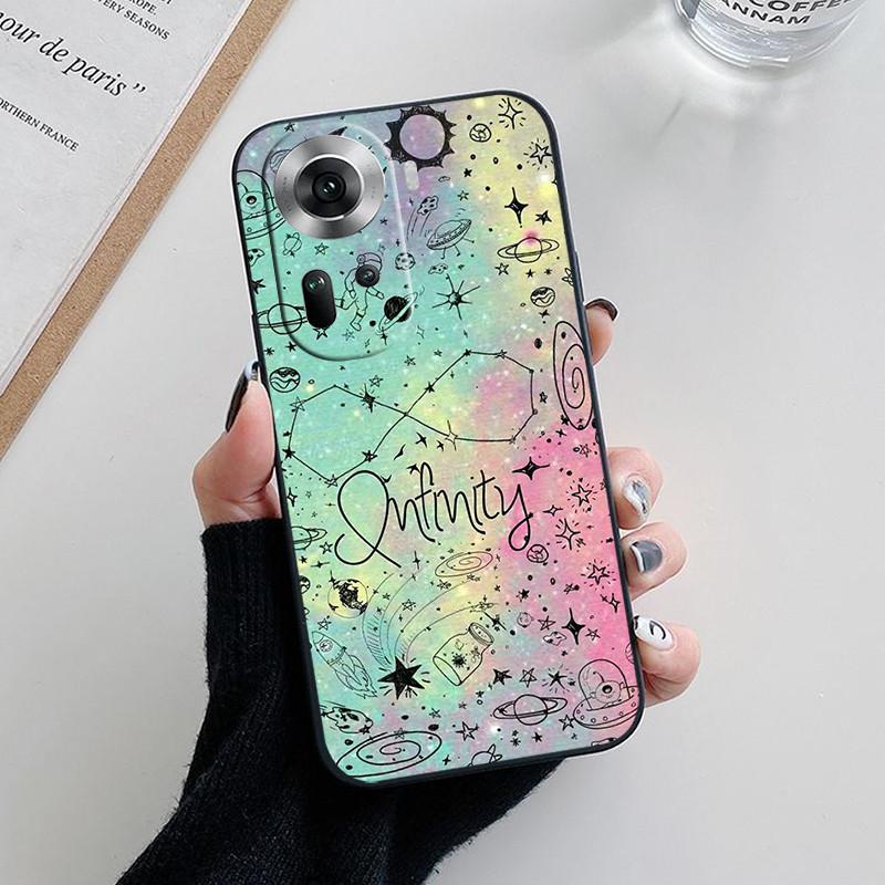 For Oppo Reno 11 5G Case CPH2599 Fashion Soft Silicone Back Cases for Oppo Reno11 Pro Reno 11F Reno11 F Phone Cover etui Fundas