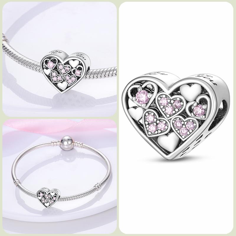 Modne koraliki zawieszki S925 ze srebra próby 925 w stylu klasycznym i romantycznym z motywem żółwia lotosu, odpowiednie do oryginalnej bransoletki DIY na prezent