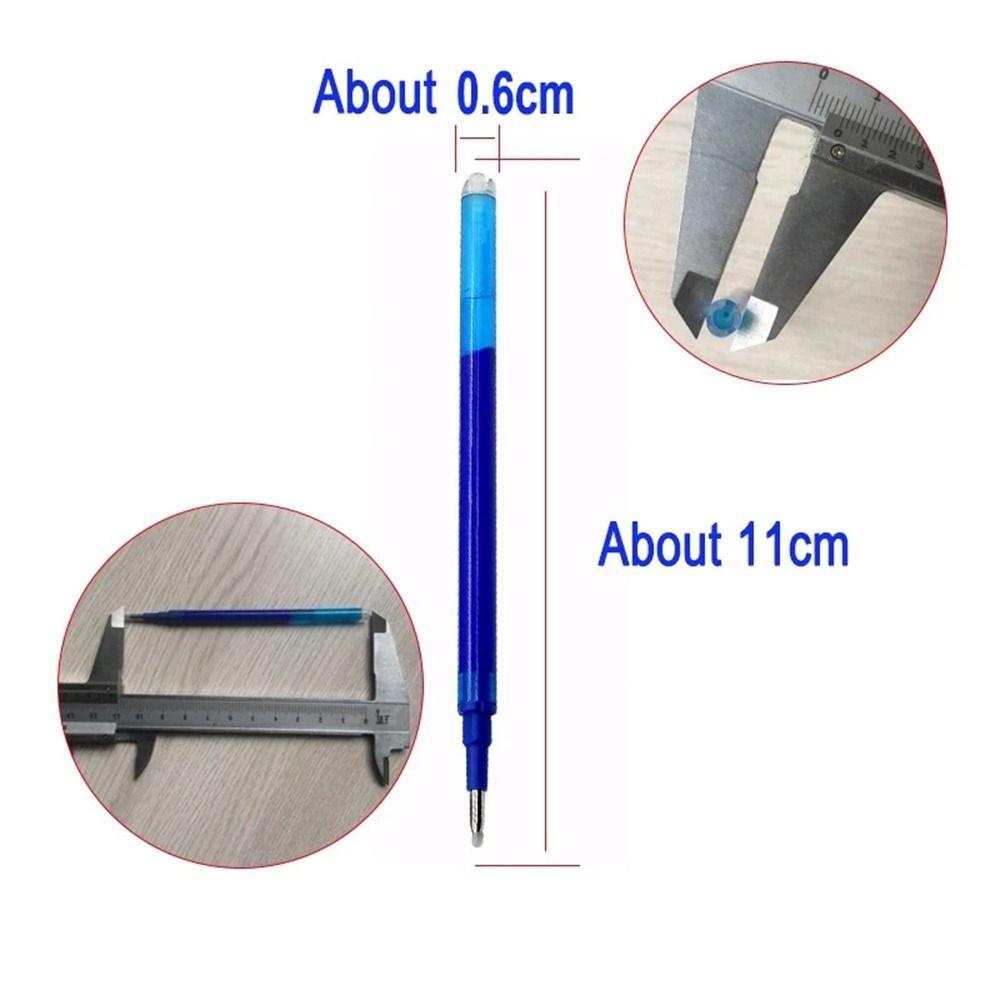 Glatt Skriving Utslettbar Refillstift 0,7 mm 0,5 mm Gelpennrefill Utslettbar Pennrefill Skrivesaker