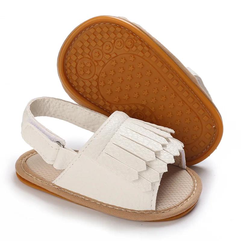 

Boys Breathable Sandals for Summer Rubber Soft Sole Non Slip Toddler Shoes Outdoor Beach Park Play Lightweight Durable Footwear Bottom length 11CM білий