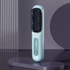 Cordless Hair Straightener Brush 3 Temperature LCD Display Hair Straightening Comb USB Rechargeable Fast Heating Electric Hot Brush