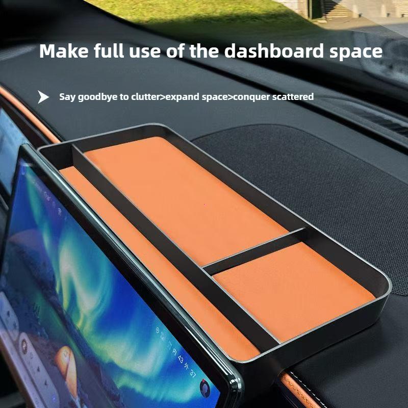 Car Dashboard Navigation Screen Storage Box for BYD Sealion 7 EV Sea Lion 07 Interior Accessories 2024 2025 2026