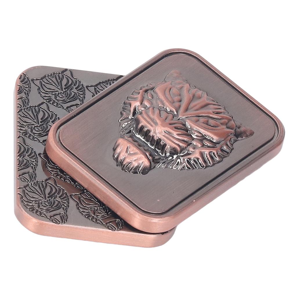 Metal Push Slider Magnetic Skull Portable Engraved Click Stress Relief Fidget Slider Toy for Office