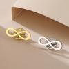 Dawapara Classic Infinity Symbol Brooch Endless Love and Friendship Lapel Pin Stainless Steel Accessories