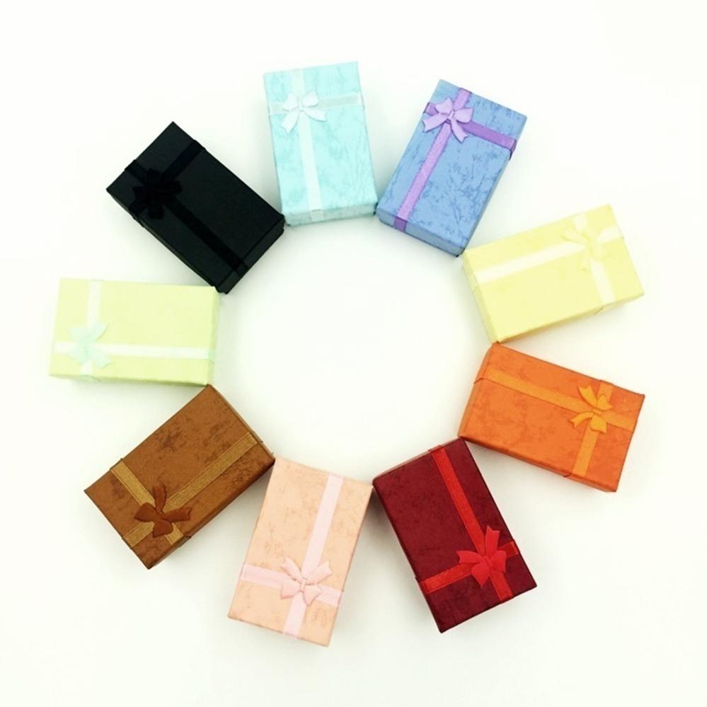 2 шт. Высококачественный набор: ожерелье, браслет, кольцо. Маленькие подарочные коробочки для украшений. Мешок-коробка для упаковки украшений. Органайзер для серег. Случайный цвет