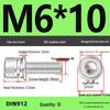 304 Stainless Steel Hex Socket Cap Screw with Washer - Sizes M3, M4, M5, M6, M8, M12