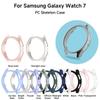 Funda para PC para Samsung Galaxy Watch 7 6 40 44mm Cubierta Mate Carcasa Protectora con Parachoques Hueco para Galaxy Watch 7 Smartwatch Accesorios