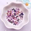 100pcs Resin Glitter Colorful Mini Crystal Flower Grid Bowknot Flat Back Rhinestone Art Nail Applique Decor DIY Scrapbook Crafts