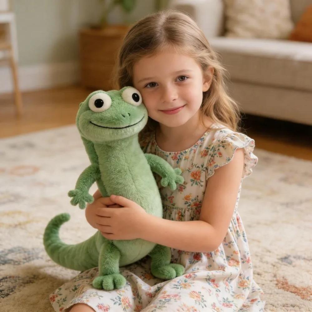 Movie Hoppers Lizard Tom Plush Toy Soft Stuffed Animal Doll Cute Cuddly Bedtime Companion For Kids Toddler Birthday Girl Gift