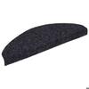 VidaXL Self-adhesive Stair Mats 30 Pieces 65 X 21 X 4 Cm Black Semicircular Large 3365657