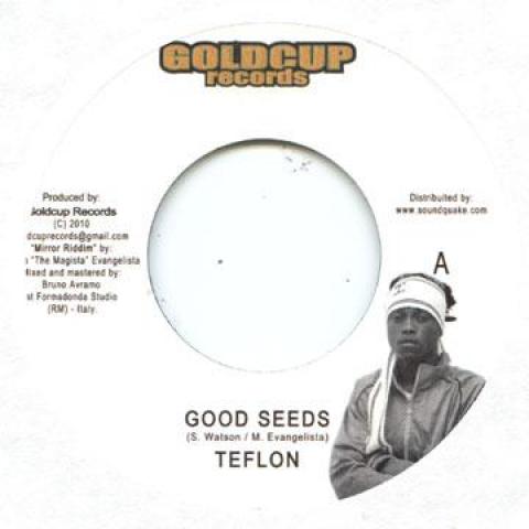 

7-дюймовая пластинка TEFLON / LION D - Good Seeds / Behold Gold Cup 2010 Германия Регги, Ска и Даб