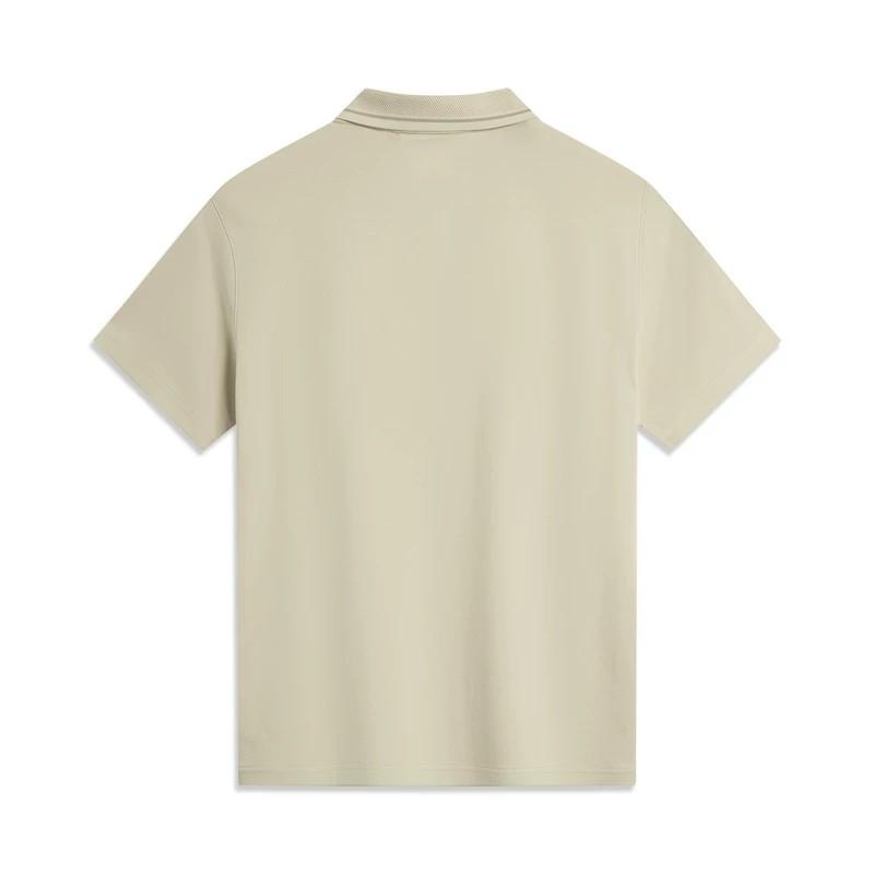 Li-Ning Coastal Gray Summer Simple Comfortable Versatile Polo Shirt Men tops APLV459-3