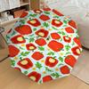 1PC Pepper Flower Umbrella-8-Rib Reinforced, Automatic Open, Lightweight & Durable, Fashion Accessory for Outdoor-D403