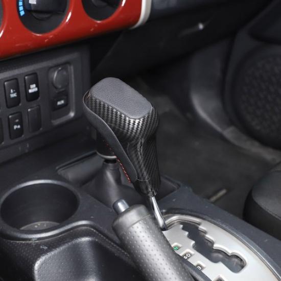 Carbon ABS Gear Shift Knob Head Handle Replace For Toyota Cruiser 2007-